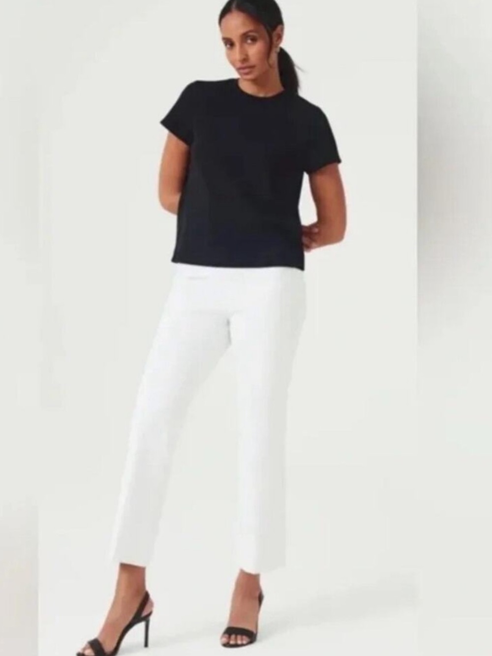 SPANX Slim Straight Pull On White Pants